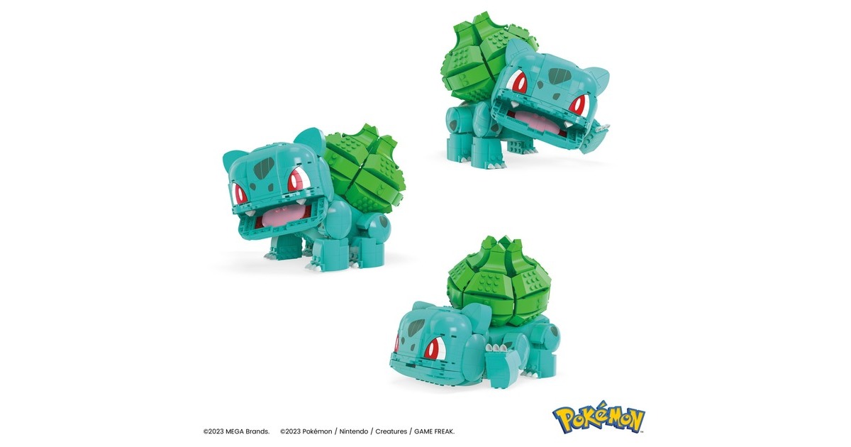 Mattel MEGA Pokémon Juguete de Construcción Bulbasaur Jumbo HNT96