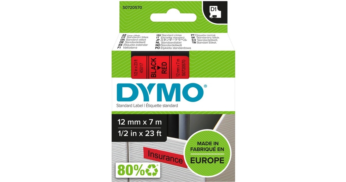 Etiquetas estándar DYMO D1®