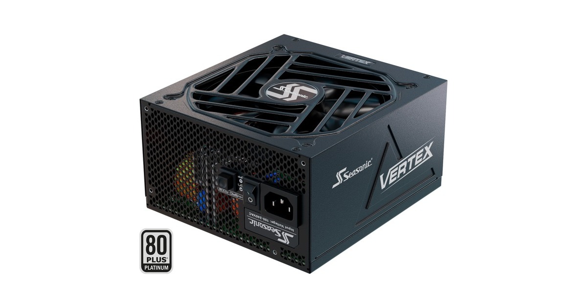 Seasonic VERTEX GX-1000 unidad de fuente de alimentación 1000 W 20+4 pin  ATX ATX Negro