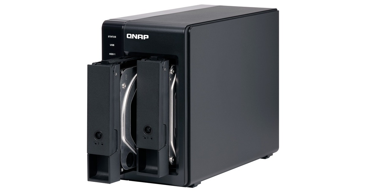 QNAP - TR-004 caja para disco duro externo Carcasa de disco duro/SSD Negro  2.5/3.5
