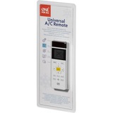 One for all URC 1035 mando a distancia IR inalámbrico Aire Acondicionado Botones blanco, Aire Acondicionado, IR inalámbrico, Botones, Pantalla incorporada, Negro, Blanco