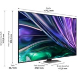 SAMSUNG GQ75QN85DBT, TV QLED plateado/Carbón