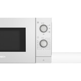 Bosch Serie 2 FL020MW0 Encimera Solo microondas 800 W Blanco blanco, Encimera, Solo microondas, 800 W, Botones, Giratorio, Blanco, Botón