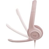 Logitech 981-001281, Auriculares con micrófono rosa neón