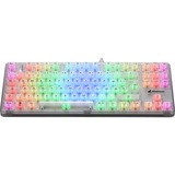 Sharkoon Crystal Shark, Teclado para gaming blanco