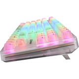 Sharkoon Crystal Shark, Teclado para gaming blanco