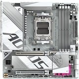 GIGABYTE B850M AORUS ELITE WIFI6E ICE, Placa base plateado/blanco