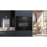 Siemens CM776GKB1, Horno negro/Acero fino