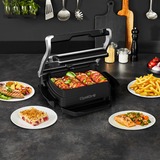 Tefal GC714D, Barbacoa de contacto plateado/Negro