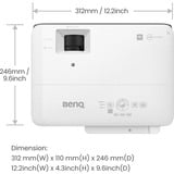 BenQ TK700, Proyector DLP blanco/Negro