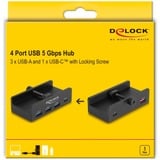 DeLOCK 64284, Hub USB negro