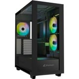 Sharkoon Rebel C60 RGB , Cajas de torre negro