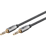 goobay 65275, Cable negro/Plateado