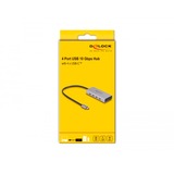 DeLOCK 64235, Hub USB gris