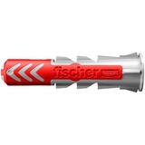 fischer DUOPOWER 10x50, 570550, Pasador gris claro/Rojo