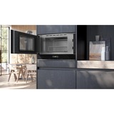 Siemens BE732L1B1, Microondas negro/Acero fino