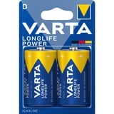 VARTA -4920/2B Pilas domésticas, Batería Batería de un solo uso, D, Alcalino, 1,5 V, 2 pieza(s), Azul, Oro