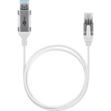 goobay 74380, Adaptador blanco