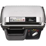 Tefal SuperGrill Timer GC451B12, Barbacoa de contacto plateado