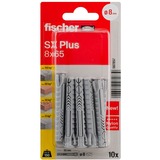 fischer SX Plus 8x65 K 10, 567857, Pasador gris claro