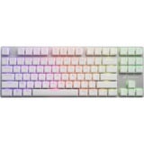 Sharkoon PureWriter TKL RGB, Teclado para gaming blanco