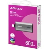 ADATA SC750 500 GB, Unidad de estado sólido titanio