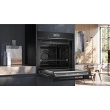 Siemens HM776GKB1, Horno negro/Acero fino