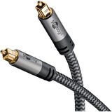 goobay 65308, Cable negro/Plateado