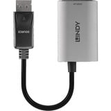 Lindy 41094 adaptador de cable de vídeo 0,11 m DisplayPort HDMI Gris, Convertidor negro/Gris, 0,11 m, DisplayPort, HDMI, Hembra, Macho, Derecho