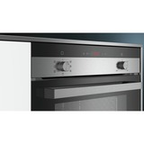 Siemens iQ100 HB113FBS1 horno 66 L A Negro, Acero inoxidable acero fino/Negro, Medio, Horno eléctrico, 66 L, 66 L, 50 - 270 °C, Integrado