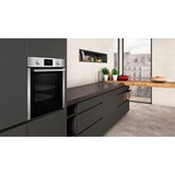 Neff B2CCG6AN0, Juego para horno plateado/Acero fino