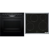 Bosch HEG578BB4, Juego de cocina negro/Acero fino