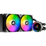 Sharkoon S80 RGB AIO 240mm, Refrigeración por agua negro