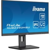 iiyama XUB2493HSU-B7, Monitor LED negro (mate)