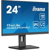 iiyama XUB2493HSU-B7, Monitor LED negro (mate)