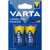 VARTA -4914/2B Pilas domésticas, Batería Batería de un solo uso, C, Alcalino, 1,5 V, 2 pieza(s), Azul, Oro