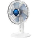 Rowenta Turbo Silence Extreme+ VU2730 Blanco, Ventilador blanco/Azul, Ventilador con aspas para el hogar, Blanco, Mesa, 30 cm, 2700 m³/h, 120°