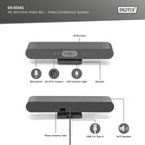 Digitus DS-55581, Sistema de conferencias negro