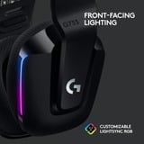 Logitech G733 Auriculares Diadema Negro, Auriculares para gaming negro, Auriculares, Diadema, Juego, Negro, Binaural, Giratorio