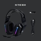 Logitech G733 Auriculares Diadema Negro, Auriculares para gaming negro, Auriculares, Diadema, Juego, Negro, Binaural, Giratorio