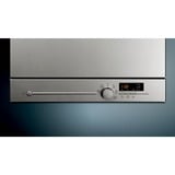 Siemens iQ300 SK26E822EU lavavajilla Encimera 6 cubiertos F, Lavavajillas acero fino, Encimera, Compacto, Acero inoxidable, Acero inoxidable, Botones, Giratorio, 1,75 m