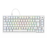 Sharkoon 4044951041817, Teclado para gaming blanco