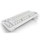 Sharkoon SKILLER SGK25, Teclado para gaming blanco