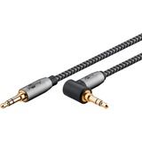 goobay 65277, Cable negro/Plateado