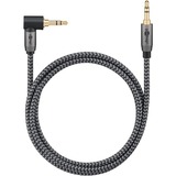 goobay 65277, Cable negro/Plateado