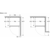 Bosch KGP76AIC0N, Combi acero fino