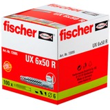 fischer UX 6x50 R, Pasador gris claro