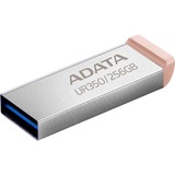 ADATA UR350-256G-RSR/BG, Lápiz USB níquel/Marrón