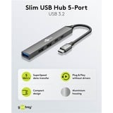 goobay 74460, Hub USB gris