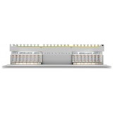 DeLOCK 66877 panel de parcheo 1U, Patch Panel gris, Gris, Metal, 1U, 482,6 mm, 100 mm, 44,5 mm